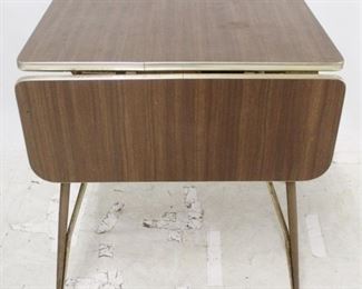1287 - Vintage Drop-Side Metal Table 30" x 30" x 23.5"