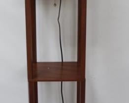 2271 - Wood Shelf Floor Lamp 62 1/2" x 10"