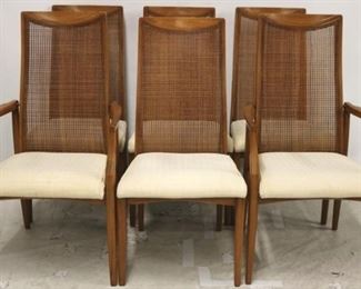 2503 - Matching set of 6 Drexel Heritage dining chairs 40 x 22 x 21 cane backs