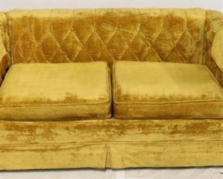 2520 - Upholstered Vintage Loveseat, by Penneys 26" h x 62" l x 36.5" d