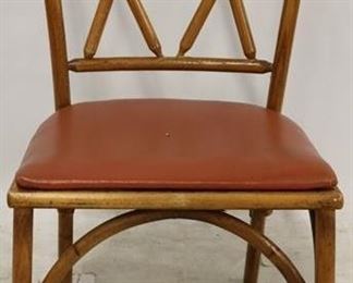 2522 - Vintage bamboo side chair 32 x 18 x 20
