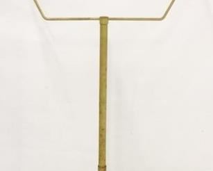 2523 - Vintage iron birdcage stand 64 tall x 24