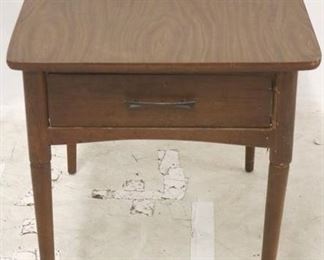 2525 - Mid-century one drawer side table 21 x 19 1/2 x 27 1/2