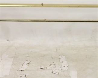 2526 - Brass table base - no glass 16 x 46 x 14