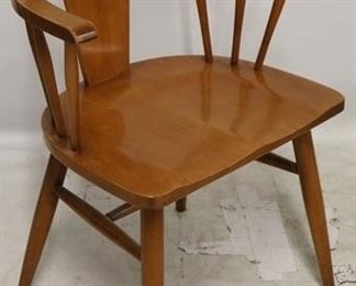 2628 - Vintage maple captain's chair 31 x 24 x 16 1/2