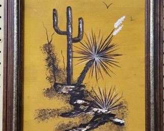 909 - Artist signed oil on canvas painting 17 x 13