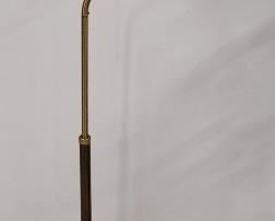 1618 - Brass flying saucer floor lamp 49" tall