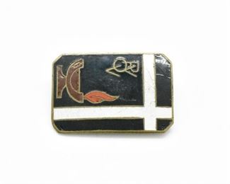 Vintage Enamel Pendant