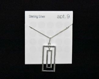 APT. 9 Sterling Silver Necklace - NEW