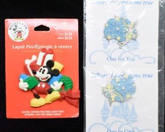 Disney Lapel Pins - Pixy Dust & Mickey Pins