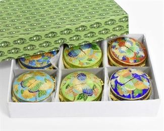Enameled Pill Boxes