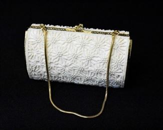 Vintage Womens Beaded Evening Clutch Bag