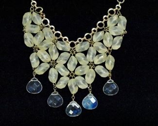 Coldwater Creek Floral Beaded Necklace