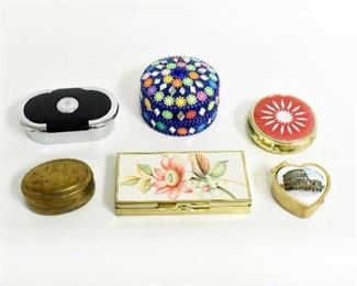 6 Various Pill / Trinket Boxes