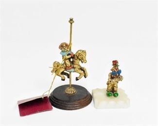 Vintage George Good 24k Gold Plated Sculptures