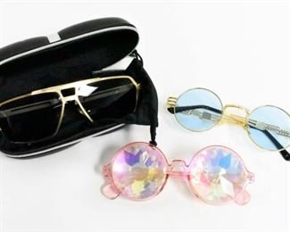 3 Pairs Sunglasses - Kaleidoscope & More