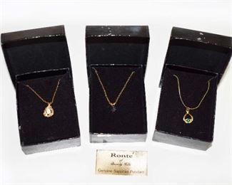 3 Vintage Ronte' Of Beverly Hills Necklaces