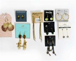 9 Pairs Earrings - Pier 1, White Stag & More