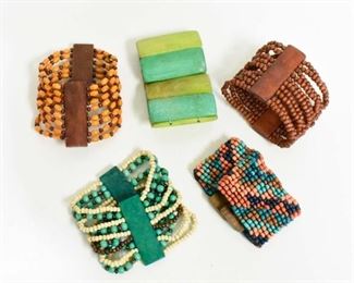 5 Various Multicolored Bracelets