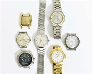 3 Wrist Watches with Bands & 4 Loose Watches