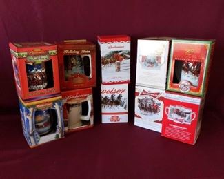 Budweiser Beer Steins Lot 1