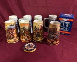 Miller Brewing Company Collectors Steins