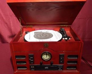Turntable with CD Player and Radio