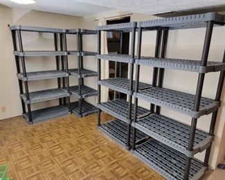 4 Shelving Units