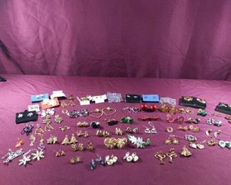 Costume Jewelry Holiday Earrings