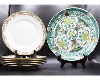 Lot of Goldimari German Made Ceramic Serving and Art Plates