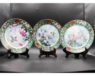 Lot of W.S. George Lena Lius Hummingbird Art Collector Plates