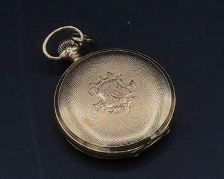 002 Roy US Assay 14K Pocket Watch