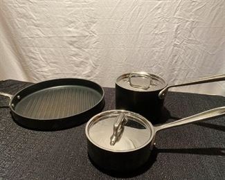 All Clad Griddle And Sauce Pans