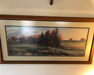 Autumn Day Print Of Hobart Painting