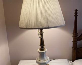 Brass And Ceramic Lamp