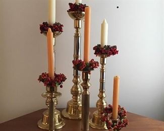 Brass Candle Holders And Decor