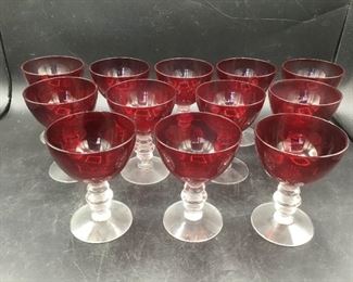 Cranberry Aperitif Glasses