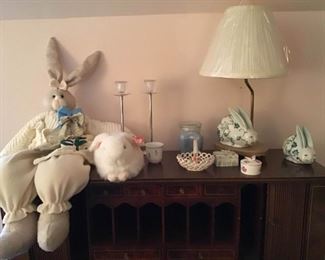 Darling Bunny Lamp With Matching Figure And More