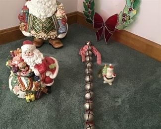 Fits And Floyd Santa Cookie Jar, Candy Jar, And More