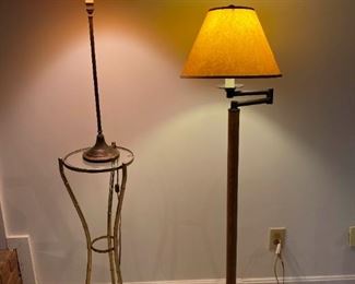 Lamps And Plant Stand