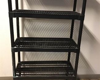 Plastic Storage Shelf With 5 Shelves