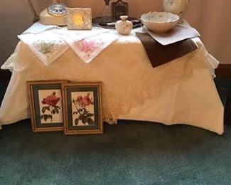 Rotary Dial Princess Phone and Ladies Dresser Essentials