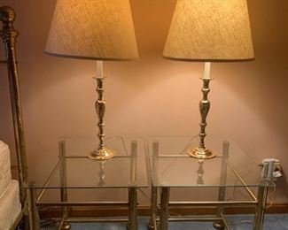 Set Of Side Tables With Lamps