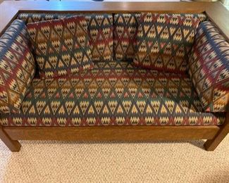 Stickley Oak Loveseat