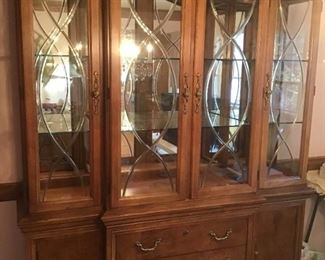 Thomasville Lighted China Cabinet