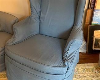 Vanguard Wing Back Chair With Slipcover