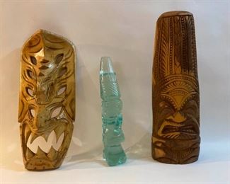 Wood And Glass Figures