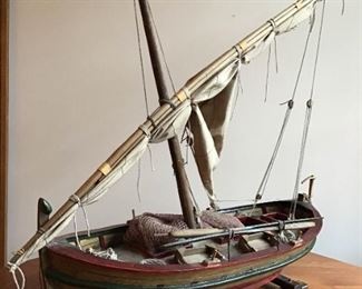 Wooden Ship With Sails