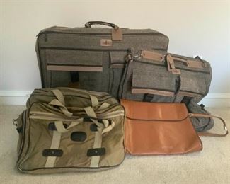 Cloth and Leather Luggage