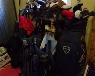 golf clubs & bags